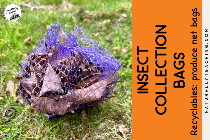 Netted produce bags can be used to collect insects in different ecosystems.