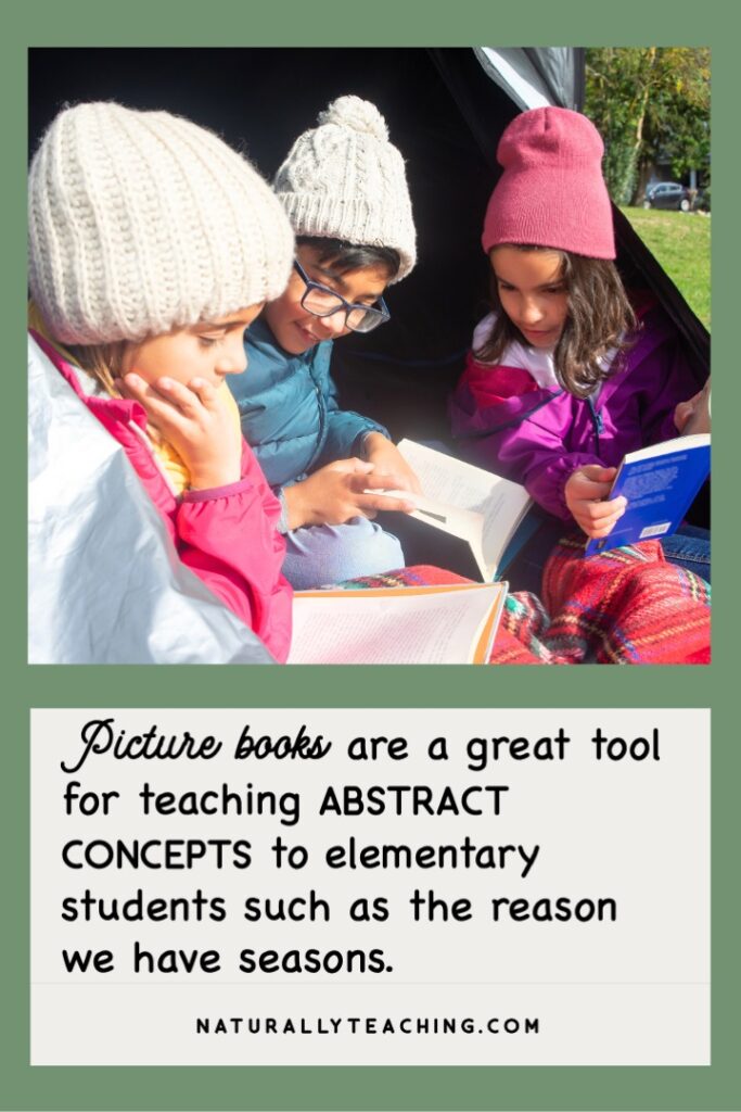 Reading different seasons books with your students can help them better understand abstract seasonal concepts.