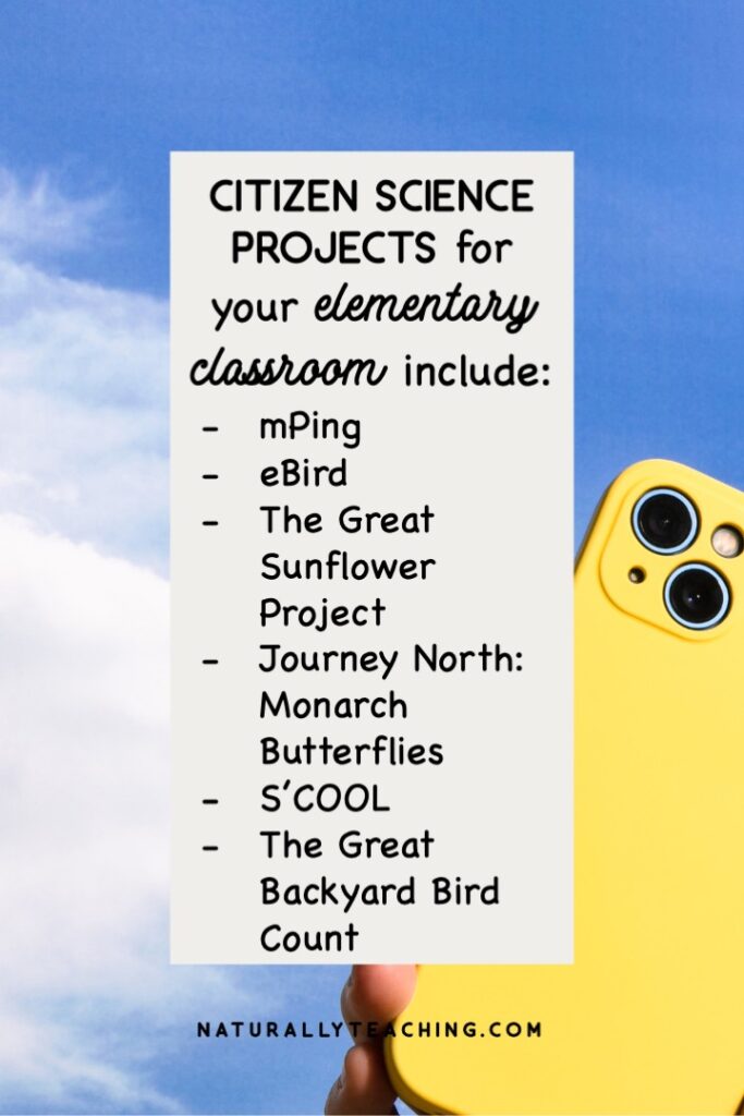 There are thousands of citizen science projects out there, but this list of 6 projects are good for your elementary classroom