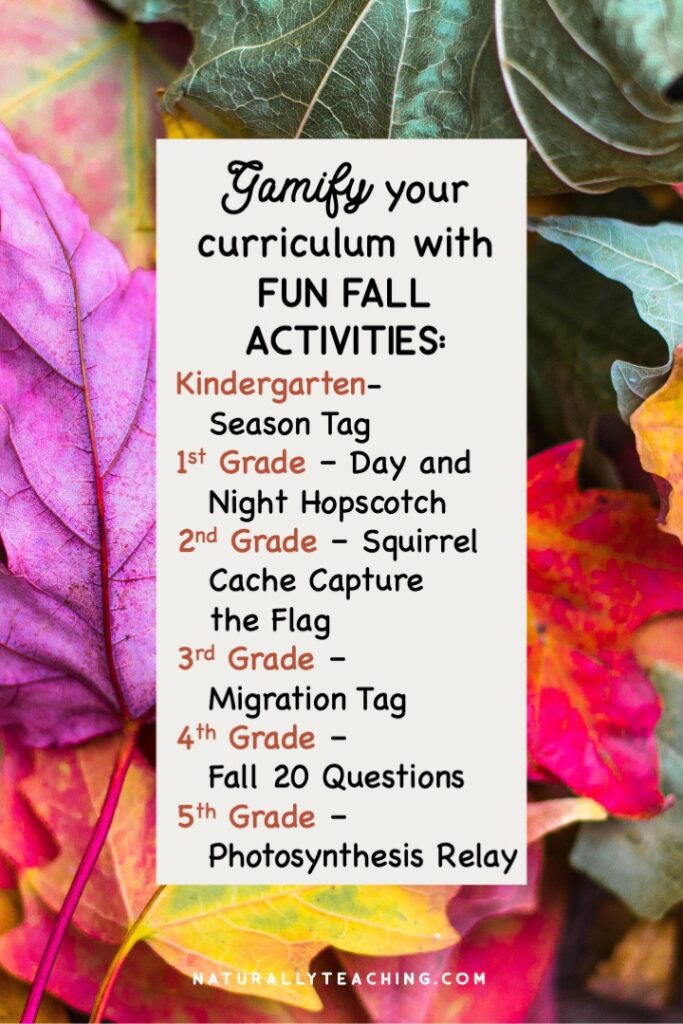 Fun fall activities can help engage your students and provide experiences that deepen understanding of the phenomena.