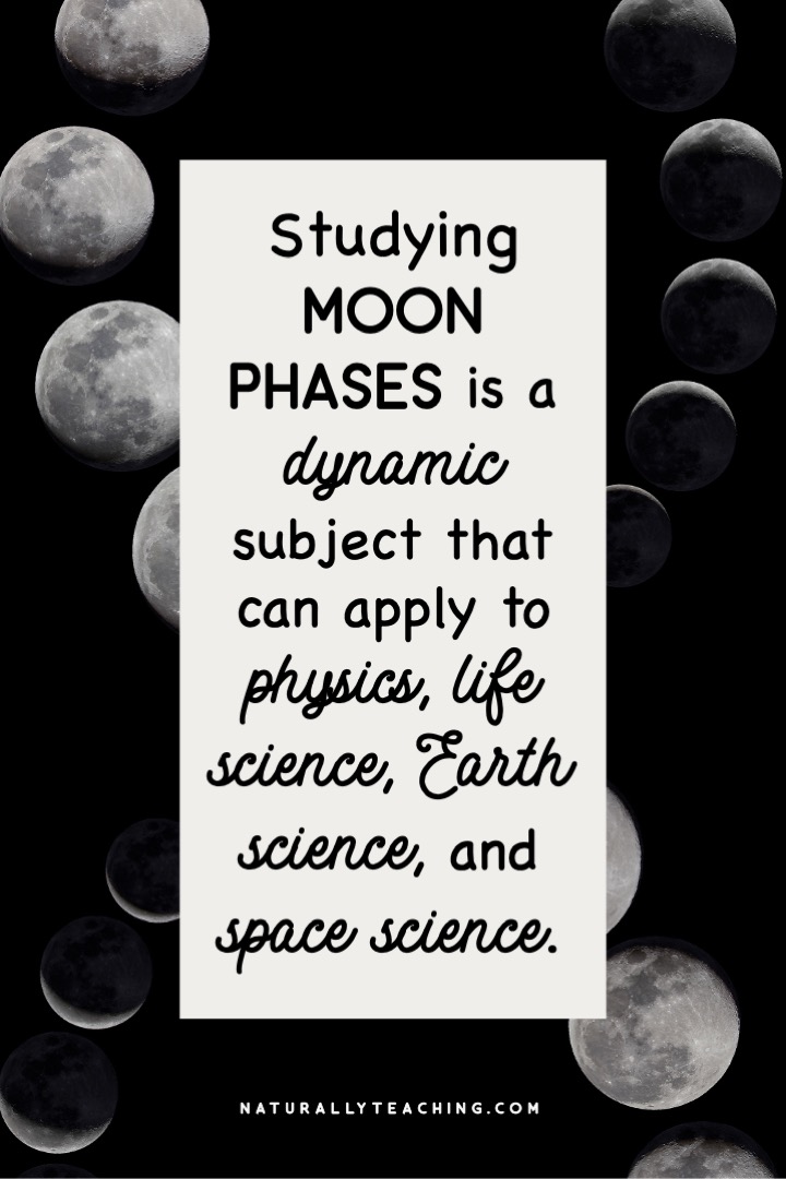 The moon phases can be a topic that helps you cover more than just moon phases.