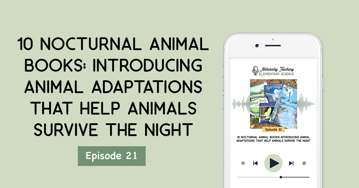 Ep. 21: 10 Nocturnal Animal Books: Introducing Animal Adaptations That Help Animals Survive the Night