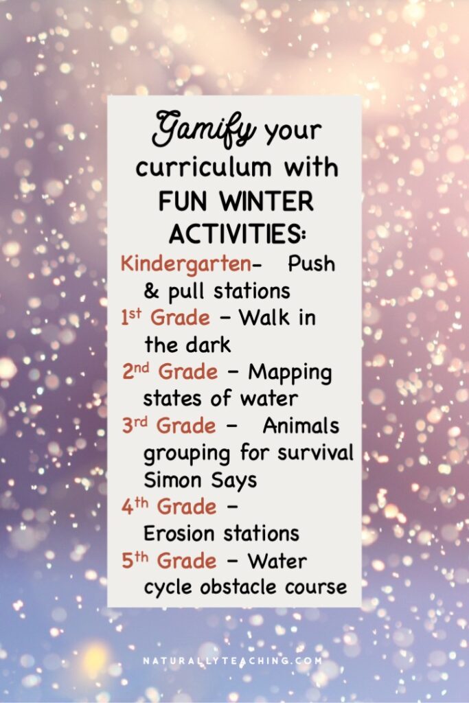 Fun winter activities can help engage your students and provide experiences that deepen understanding of the phenomena.