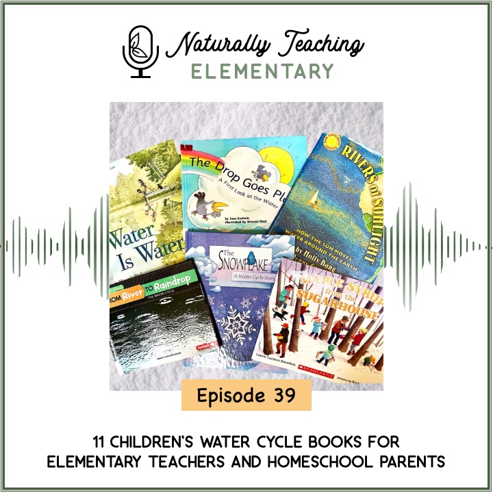 Ep. 39: 11 Children's Water Cycle Books for Elementary Teachers and Homeschool Parents